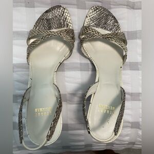 Stuart Weitzman Strap Heeled Sandals Size 9.5 M
